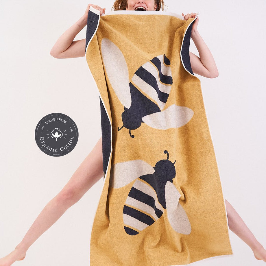 Bumble Bee Buzz Hand Towel